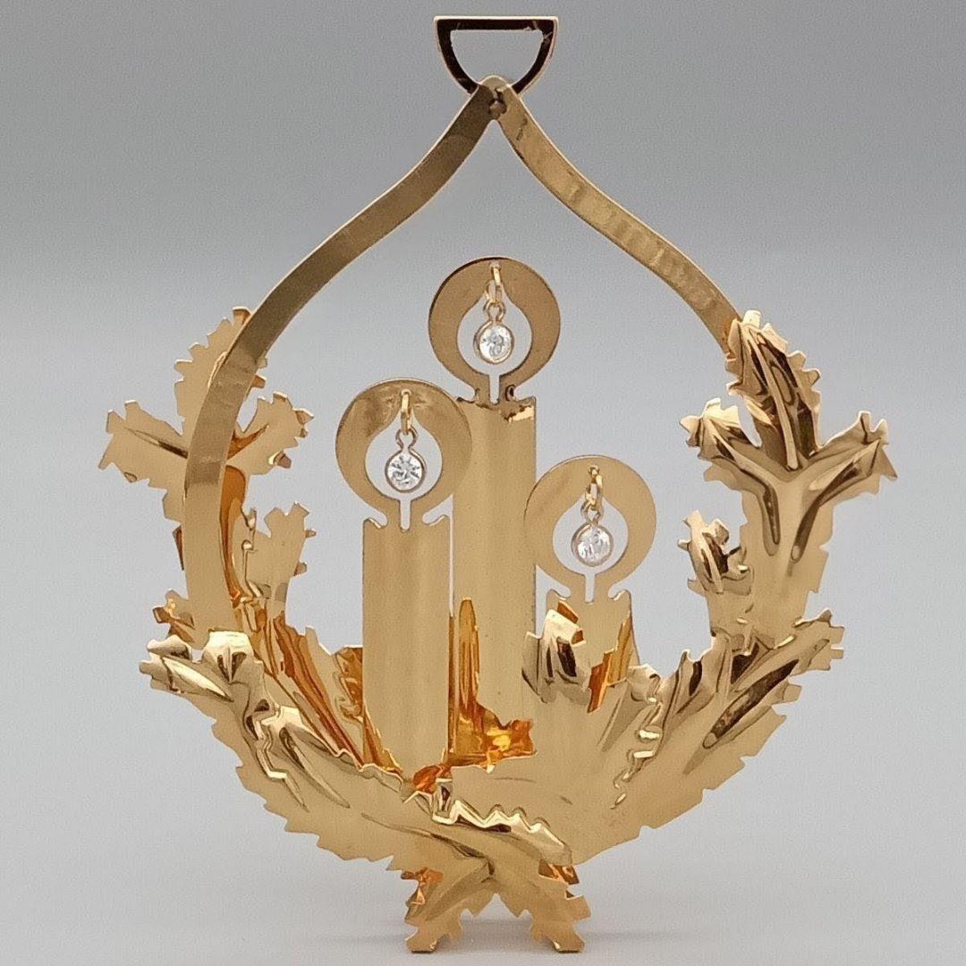 ジョージ ジェンセン イヤーオーナメント ５点 セット クリスマス 共箱