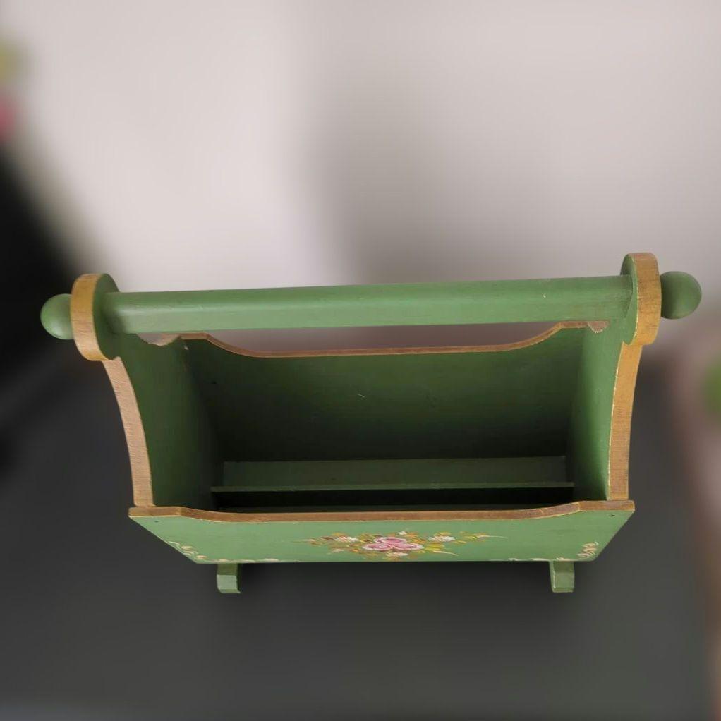 イタリア製 ☆ マガジンラック ☆ グリーン