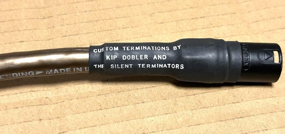 CARDAS AUDIO Golden Five使用 カスタムXLRケーブル