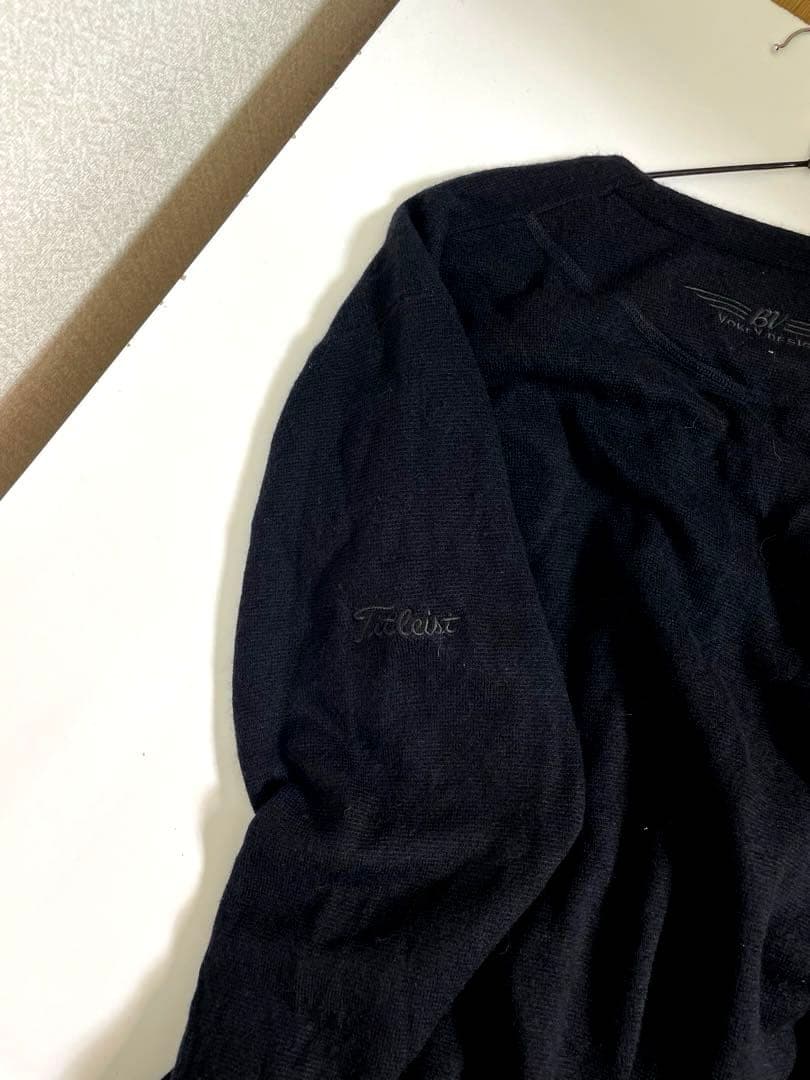 (美品）タイトリスト カーディガン　ジャケット ブラック　サイズ3L