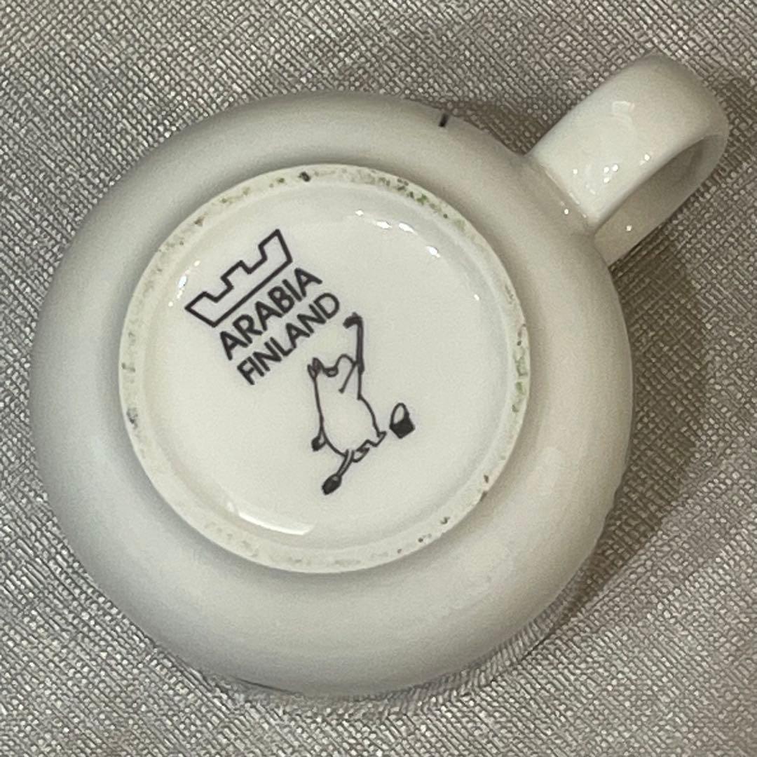 廃盤　イッタラ　アラビア　ムーミン　プレート&マグカップ　チルドレン　リーフ柄