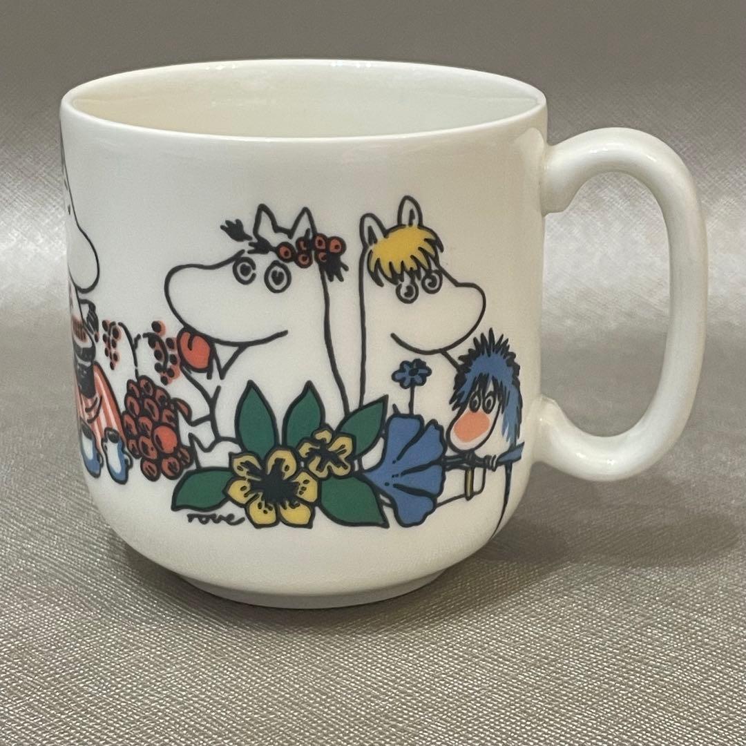 廃盤　イッタラ　アラビア　ムーミン　プレート&マグカップ　チルドレン　リーフ柄