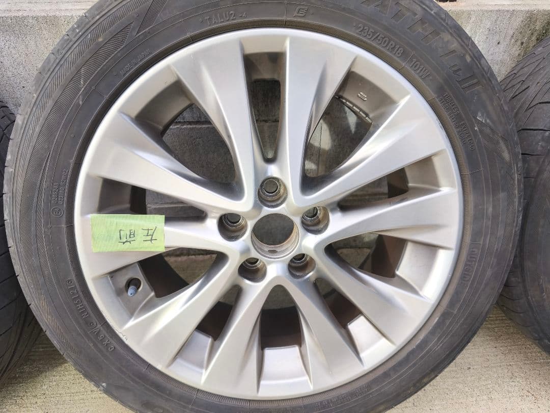 【送料込】アルファード純正ホイール、夏タイヤ４本セット