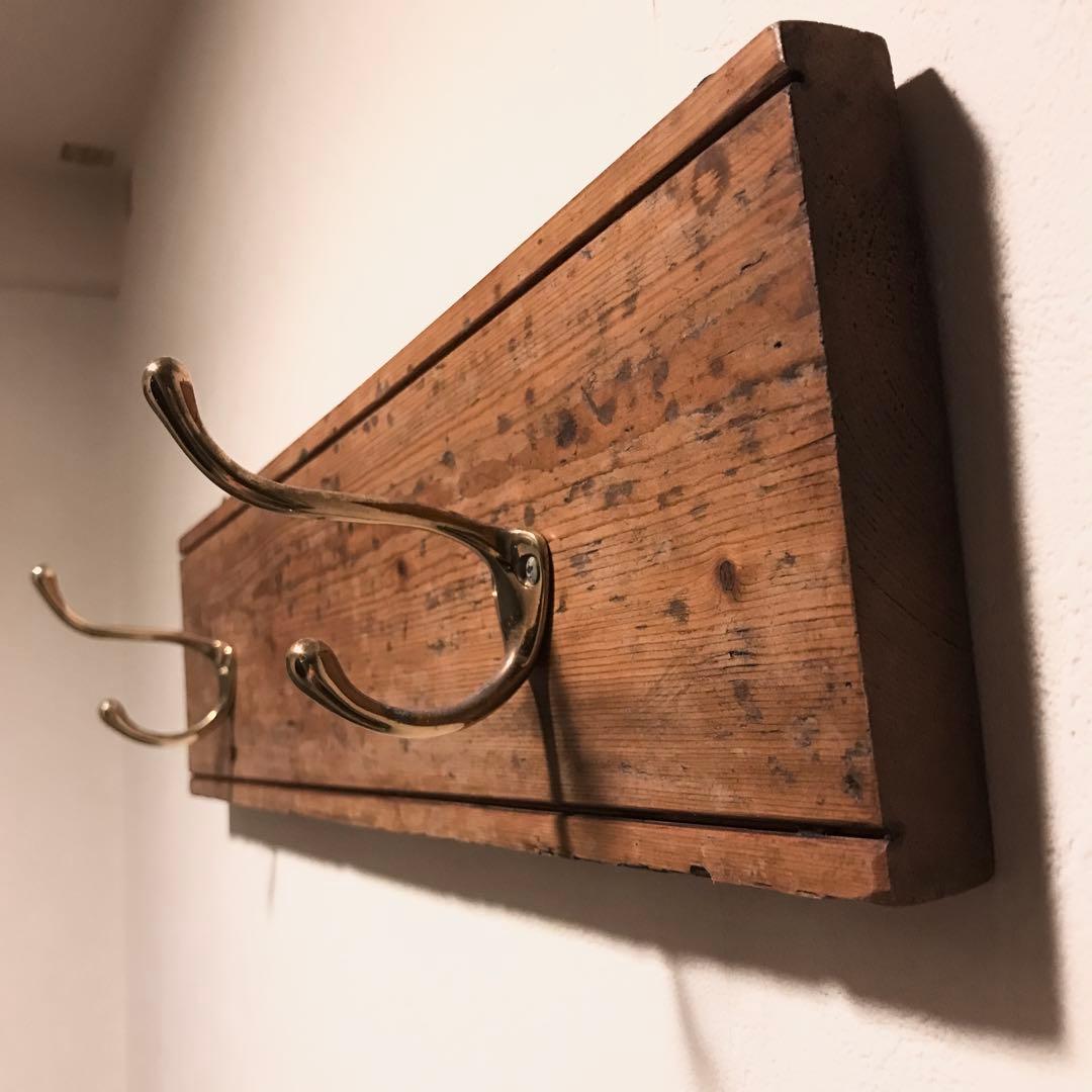 オールドパイン　壁掛け コート掛け フック