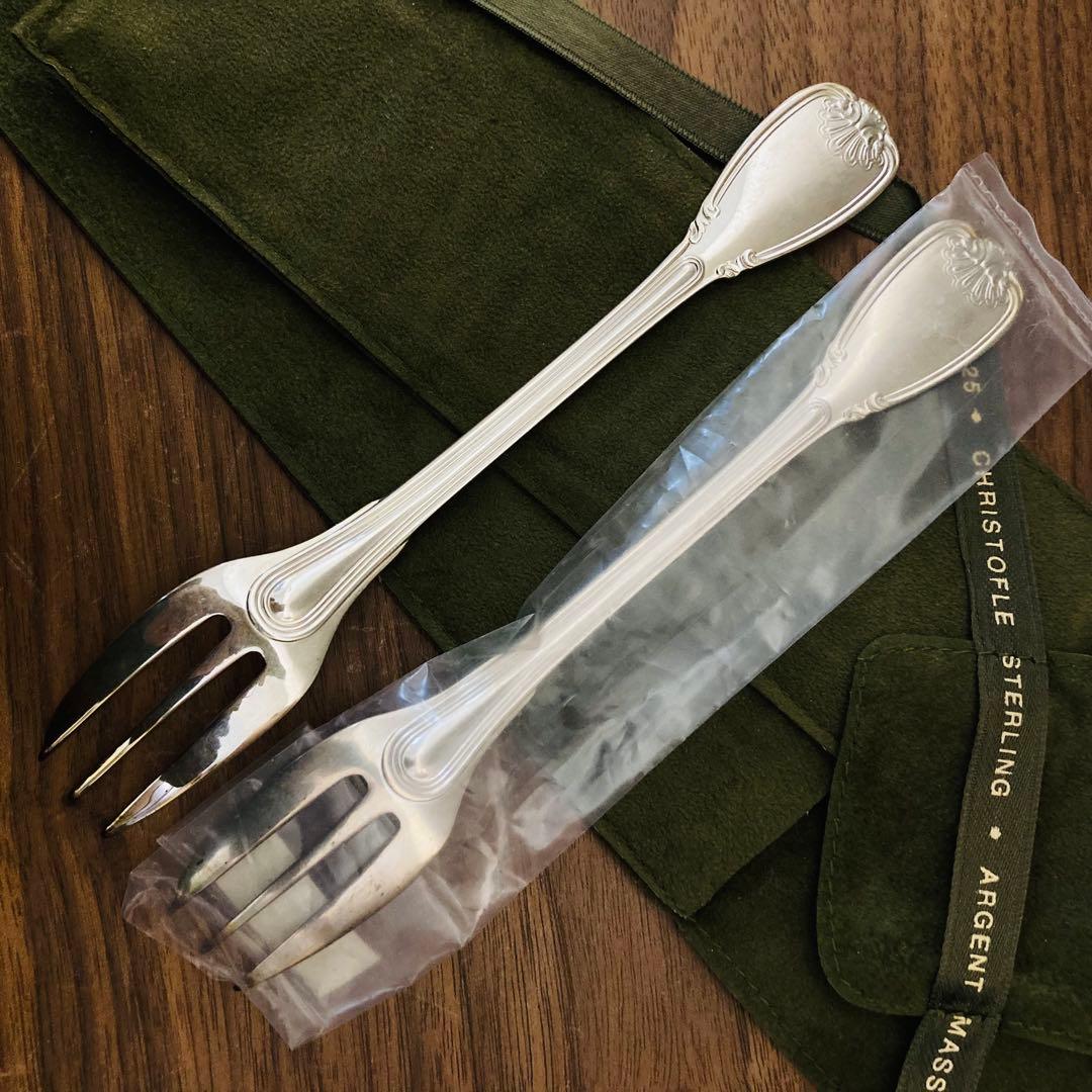 ★値下★クリストフル　銀　スターリングシルバー925 フォーク　2本