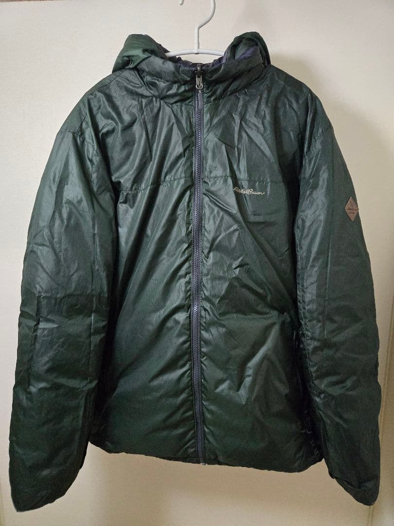 ふ*ー様 美品　エディーバウアー　ダウンジャケット　EB650　リバーシブル　X