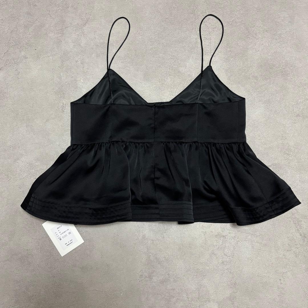 machatt 新品 サテンフレアキャミソール ブラック 36