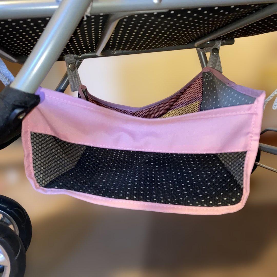 【引き取り希望】ペットカート前輪が2輪のため安定感あり！3輪と4輪のいいとこどり