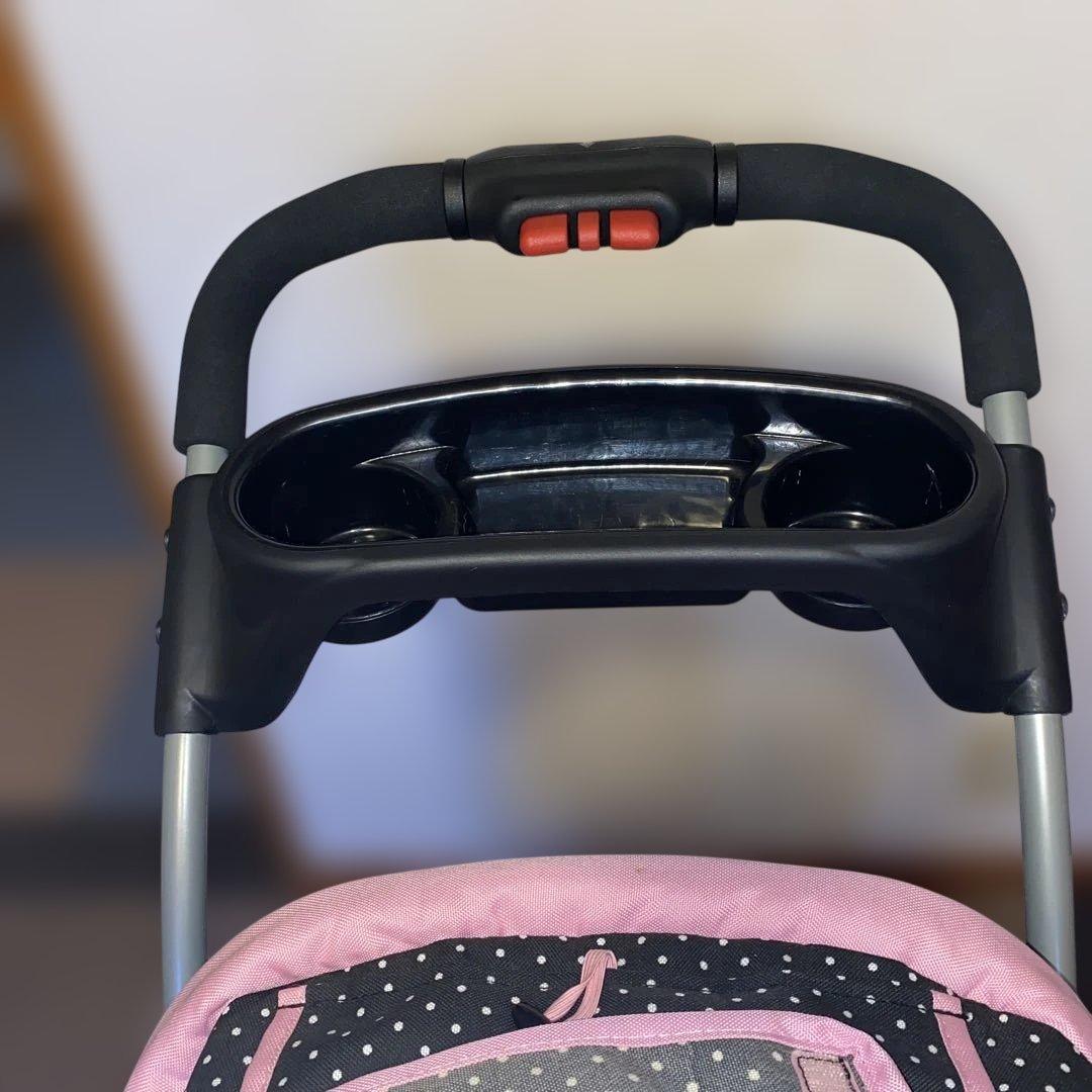 【引き取り希望】ペットカート前輪が2輪のため安定感あり！3輪と4輪のいいとこどり