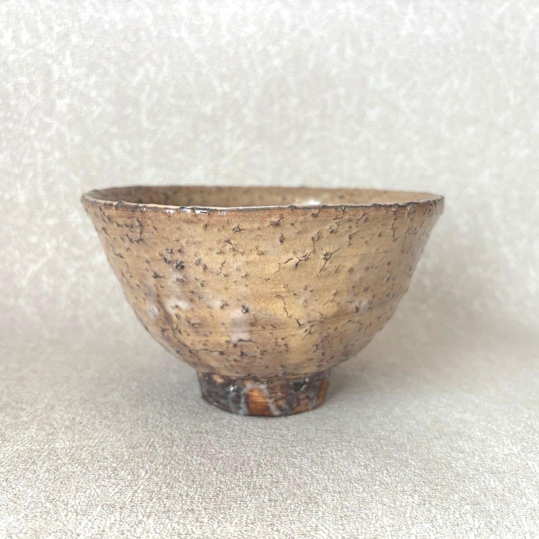 萩焼 春雲山 岡田裕 抹茶碗 お茶碗 茶道具 共箱(18Cb)