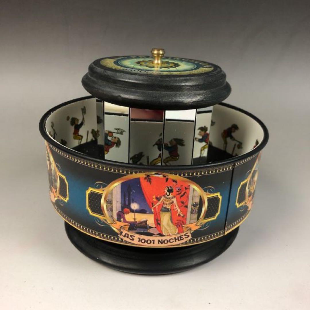 【プラキシノスコープ】回転覗き絵　レトロ　アンティーク　スペイン製