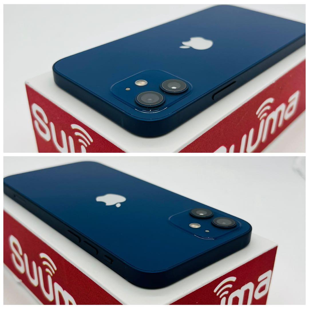 A 100% iPhone 12 128 GB SIMフリー ブルー 本体