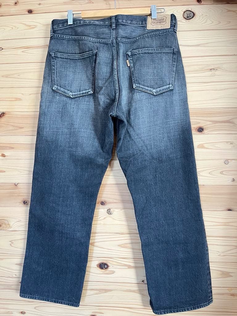 美品 STANDARD CALIFORNIA ブラック デニム W34