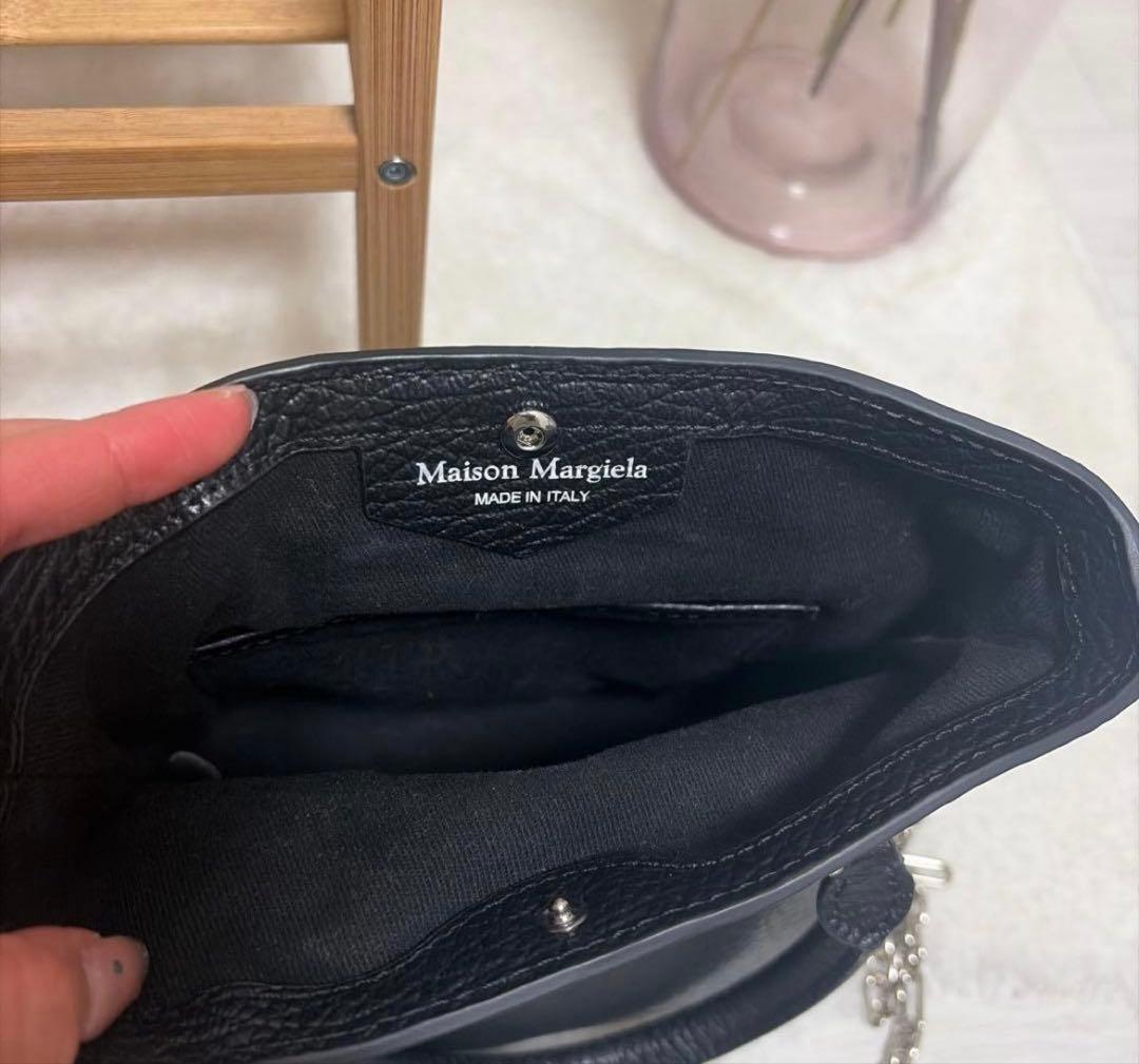 マルジェラ ショルダーバッグ　2way ブラック 5AC マイクロ