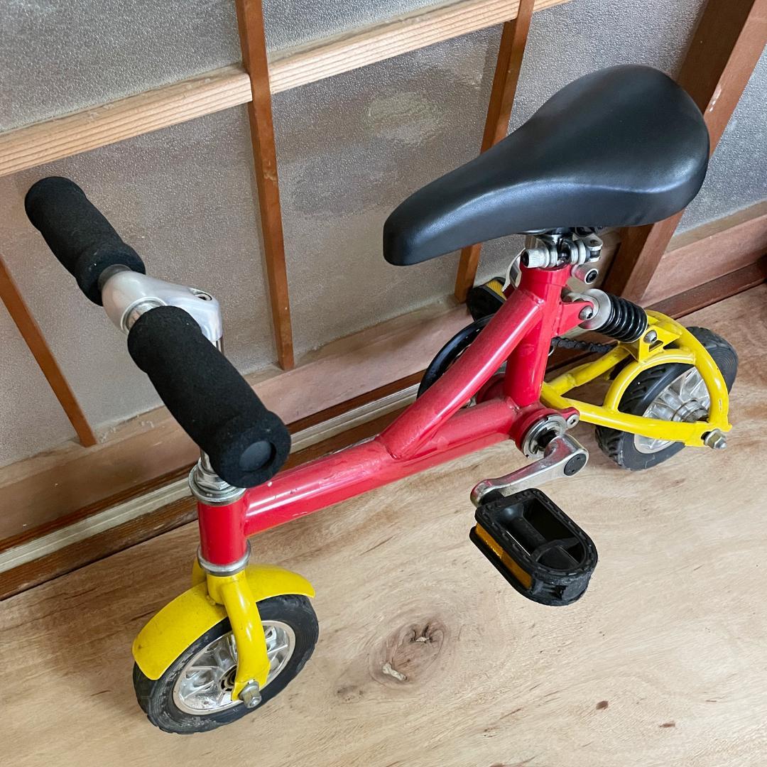 【OSA】サスペンション付き 豆チャリ／ミニ自転車 極小サイズ レトロ