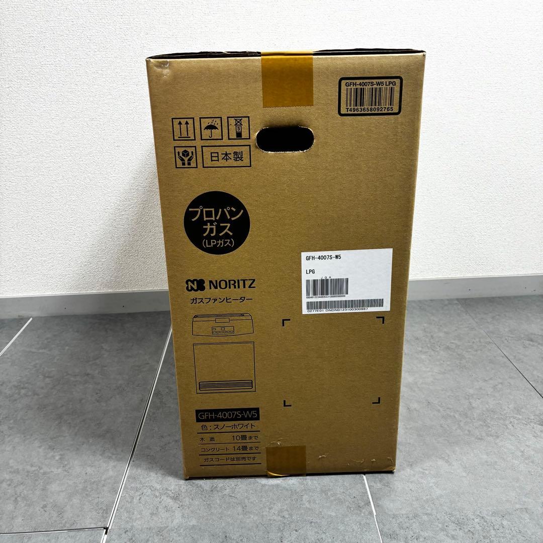 【新品未開封】ノーリツ ガスファンヒーター GFH-4007S-W5