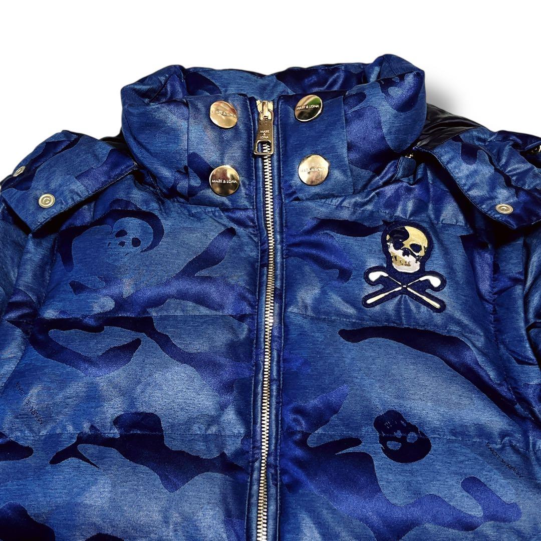 美品✨マークアンドロナ 4way ダウンジャケット ベスト レディース 紺 S