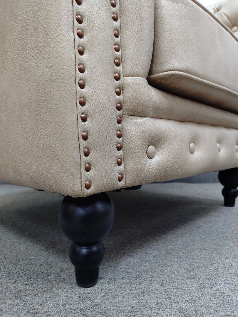 DORIS 1人掛けソファ チェスターフィールド Cusianaa クシャナ