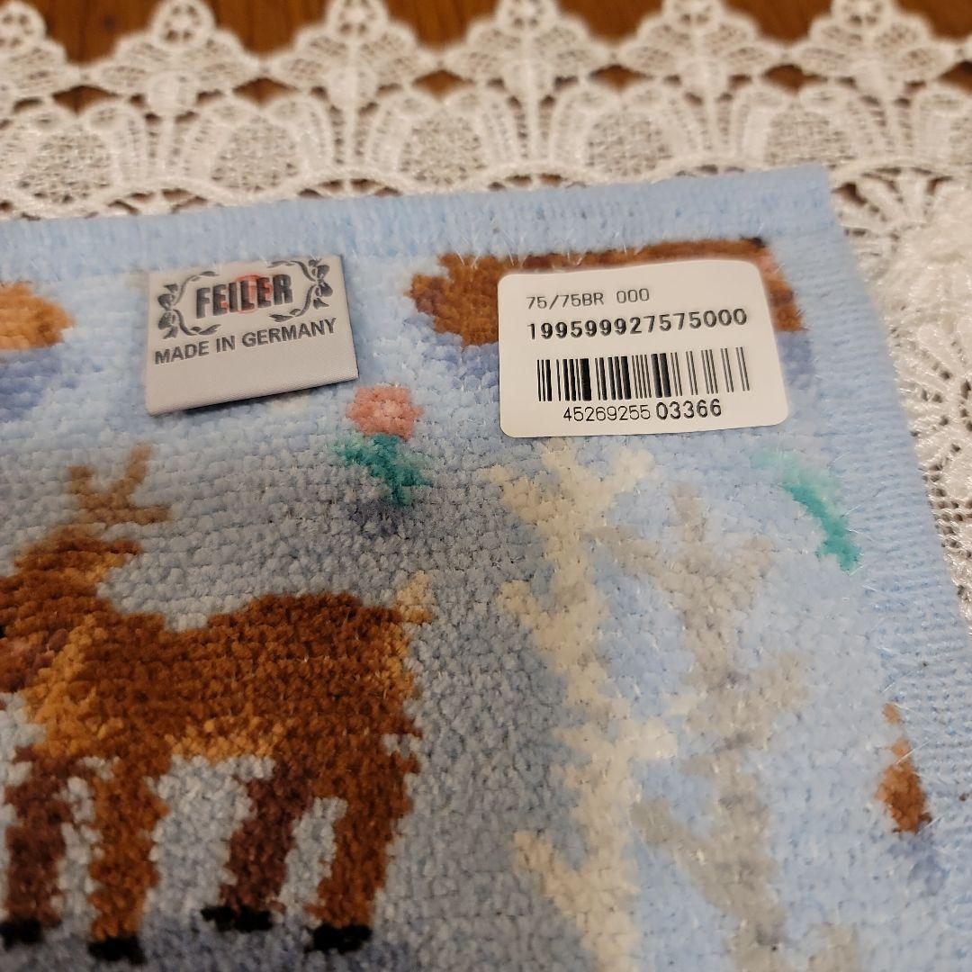 FEILER ウインターアニマルズ❤️プティバスタオル75×75❤️新品B級品