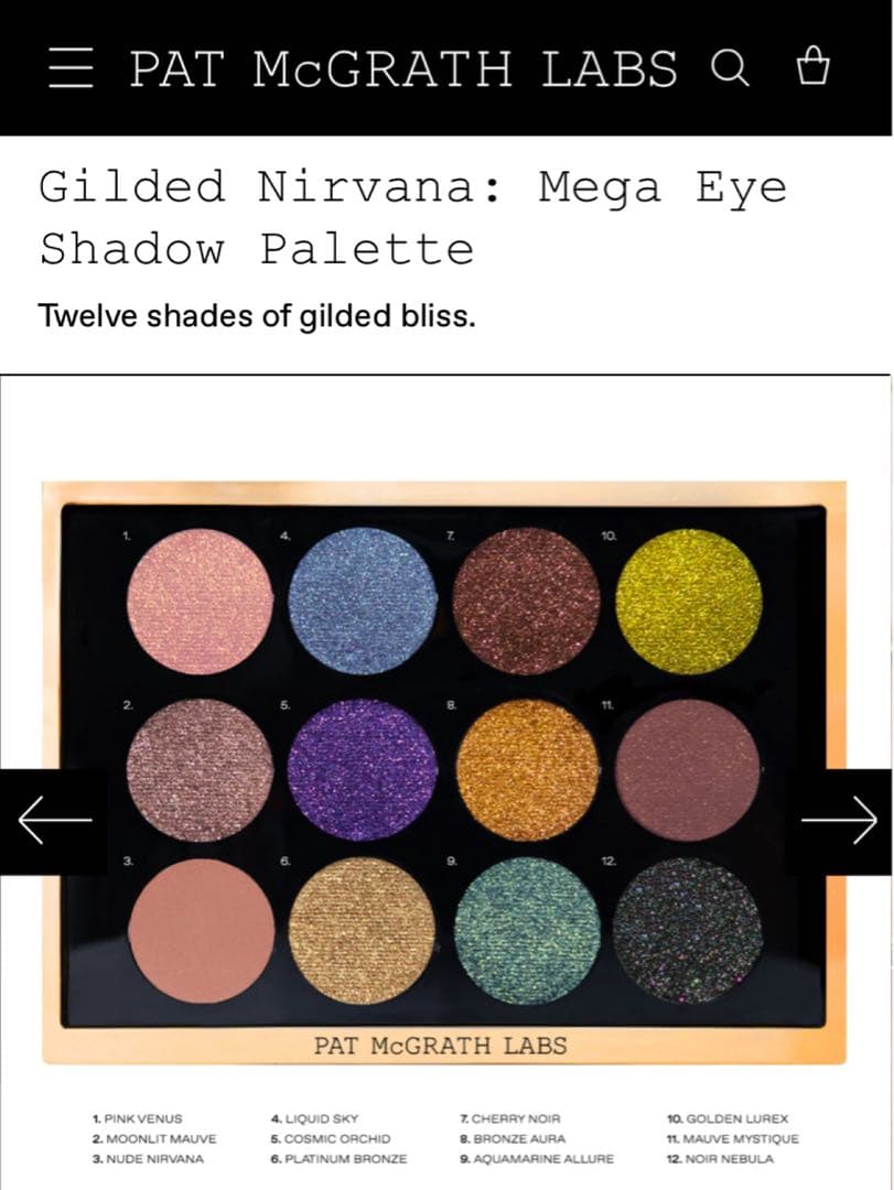 パットマクグラス Mega Eye Shadow Palette