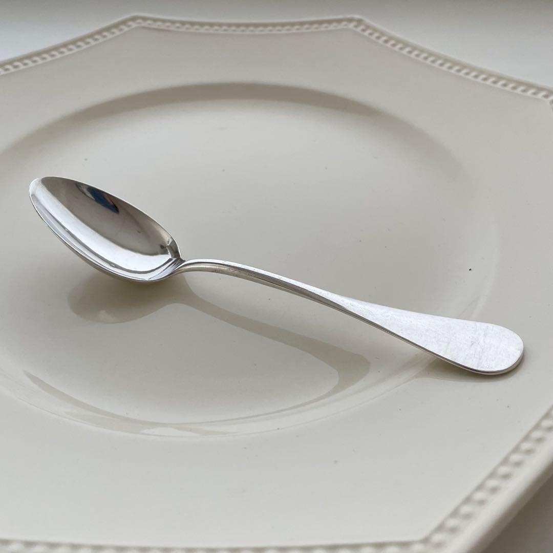 フランスアンティーク エルキューイ シルバースプーン5本セットBaguette