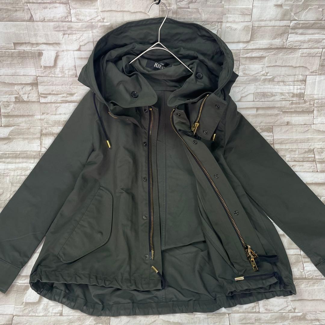 【定番】ザリラクス★ショートモッズコート　マウンテンパーカー　カーキ　２WAY