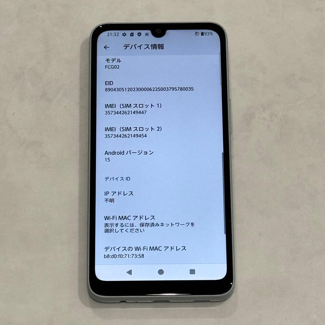 【ほぼ未使用品 即購入可】au arrows We2 本体