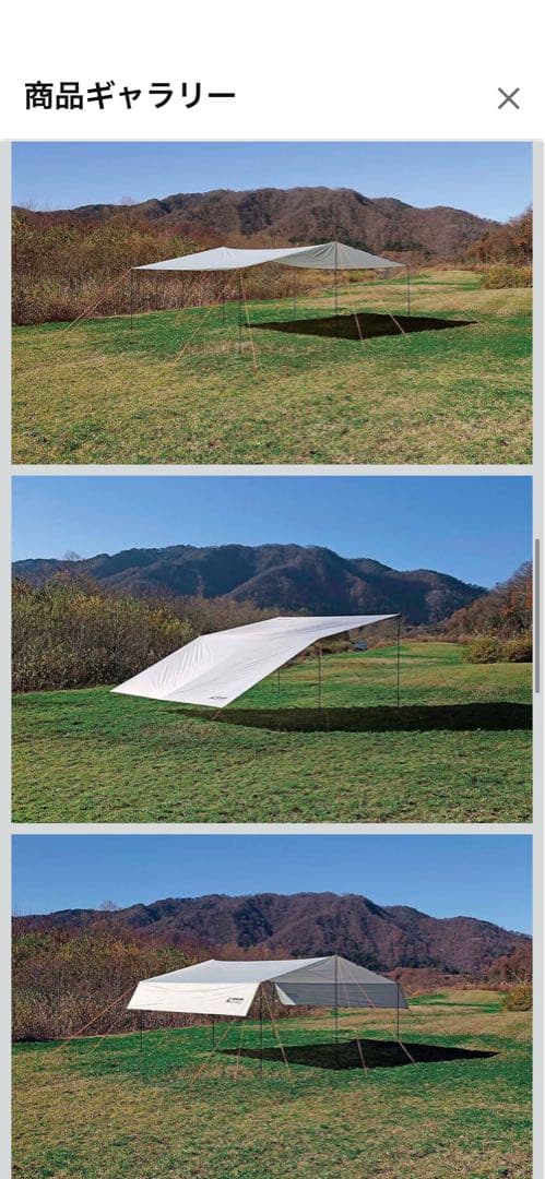 CAPTAIN STAG タープ UA-107B 600x440cm