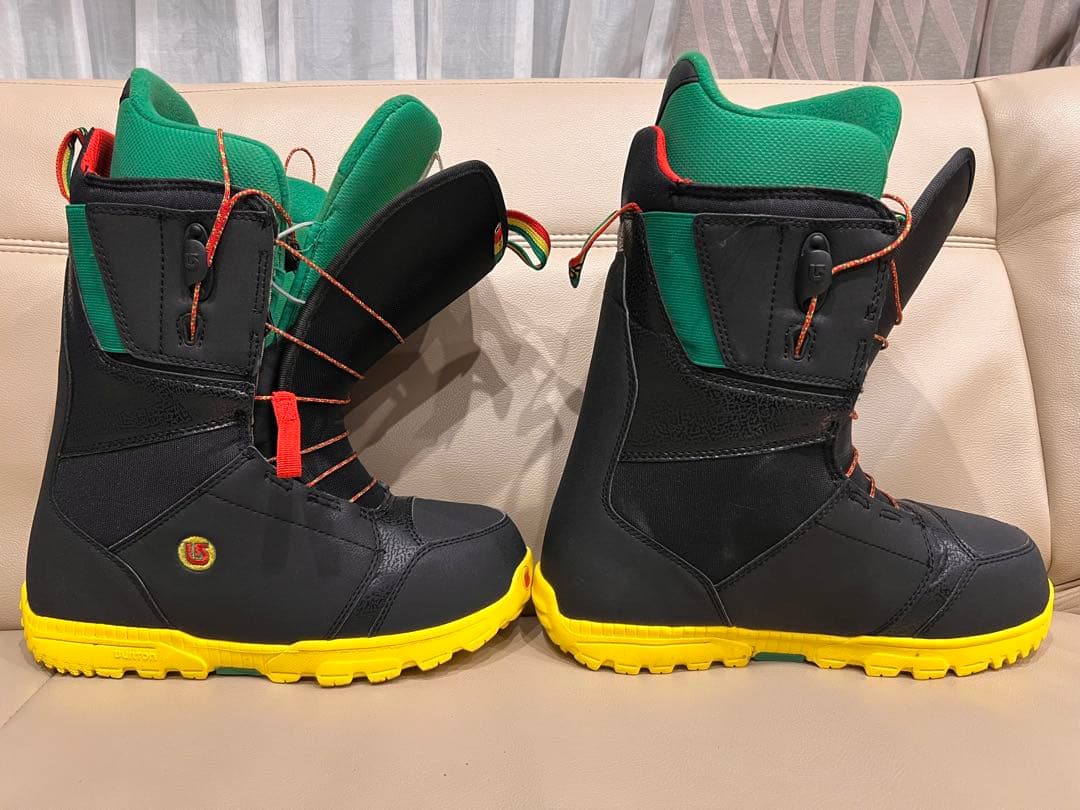 バートン　スノーボードブーツ 黒/緑/黄