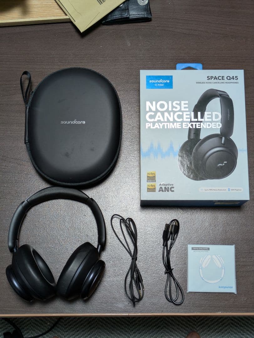 soundcore SPACE Q45 ワイヤレスヘッドフォン　ブラック