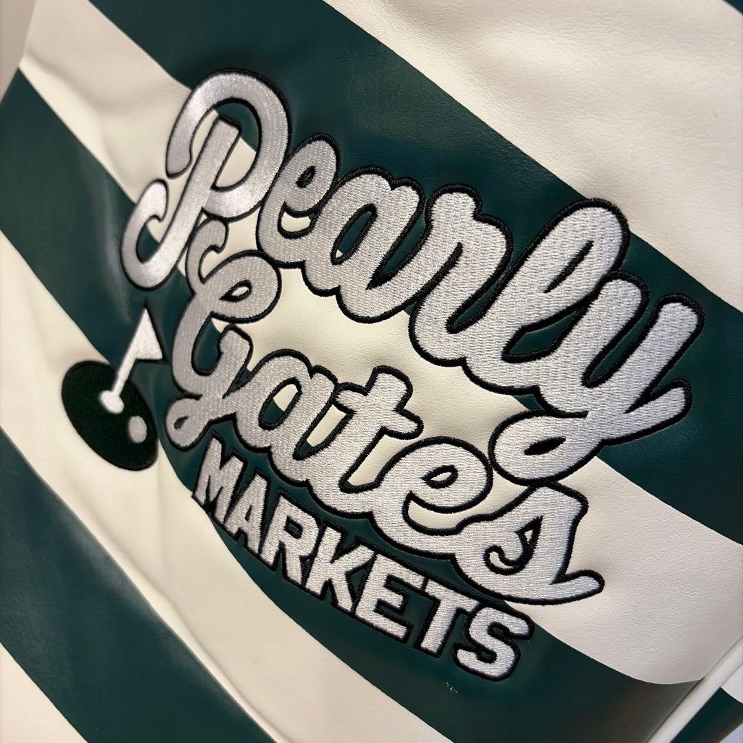 パーリーゲイツ　マーケット　ボーダー　グリーン　スタンドキャディバッグ