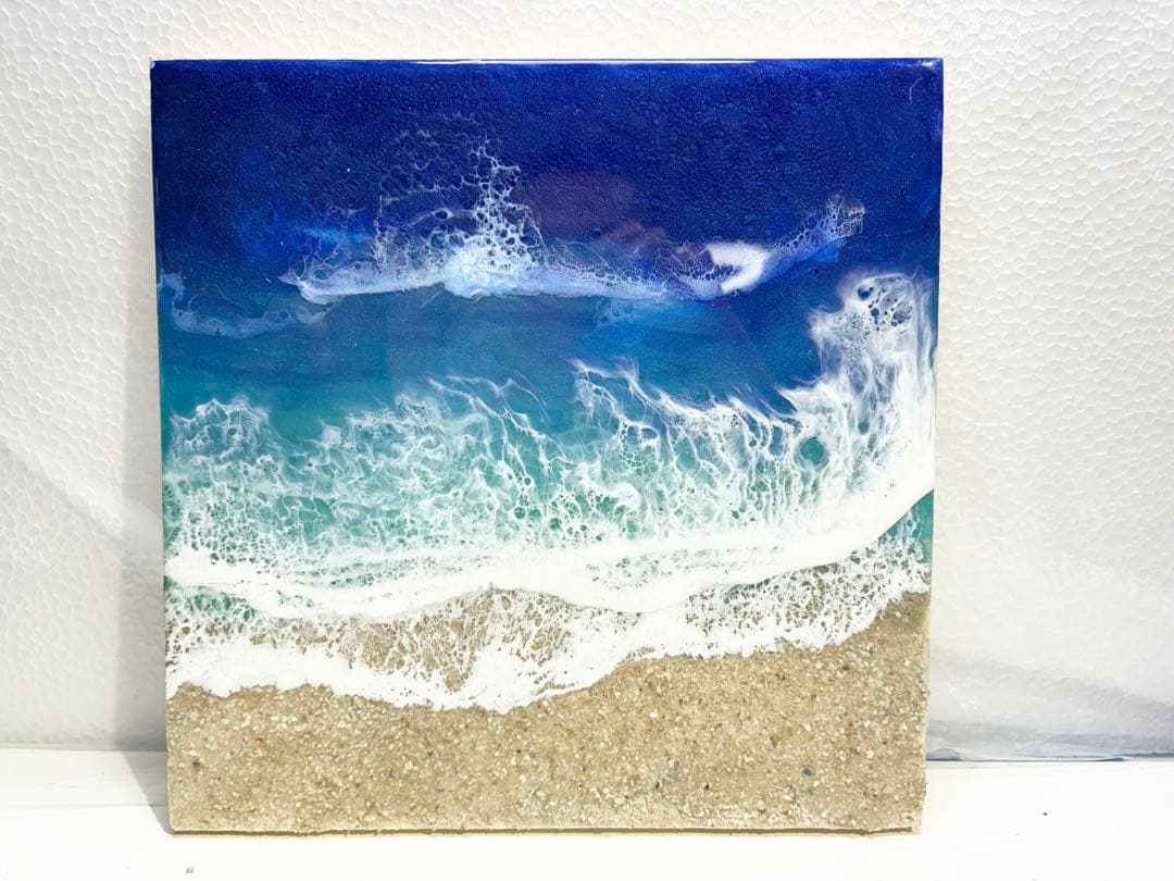 オーシャンアート　別々にも飾れる　合わせて横48㎝縦24㎝　壁掛け金具付き