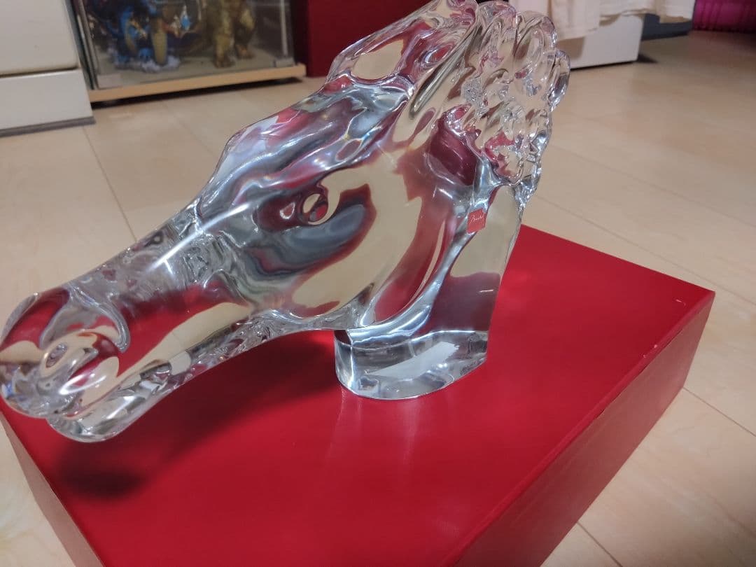 バカラ置物ホースヘッド