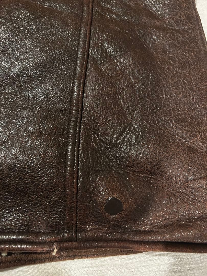 リアルムートン レザーベスト