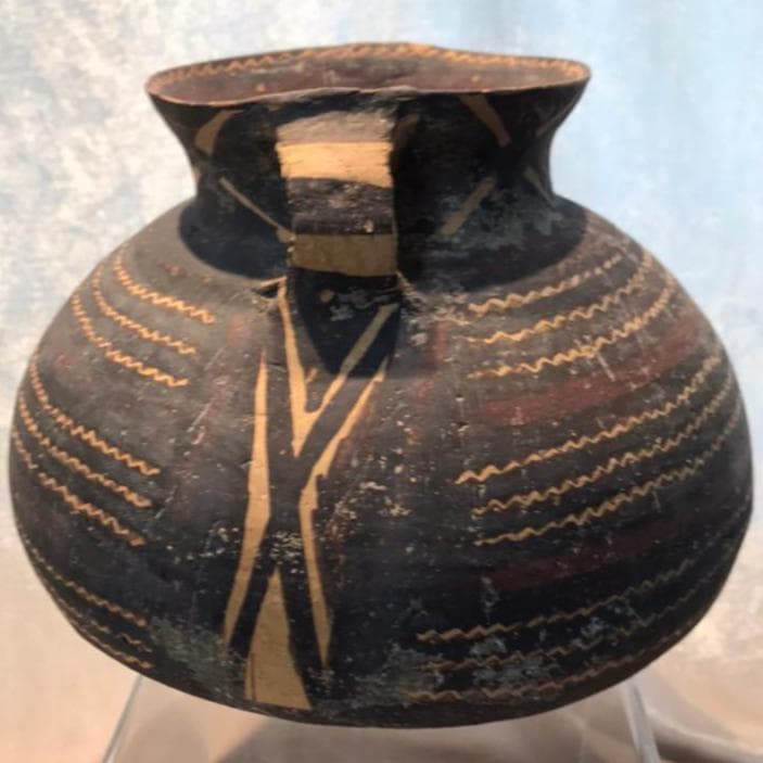 アンダーソン土器　彩陶双耳壺　古代