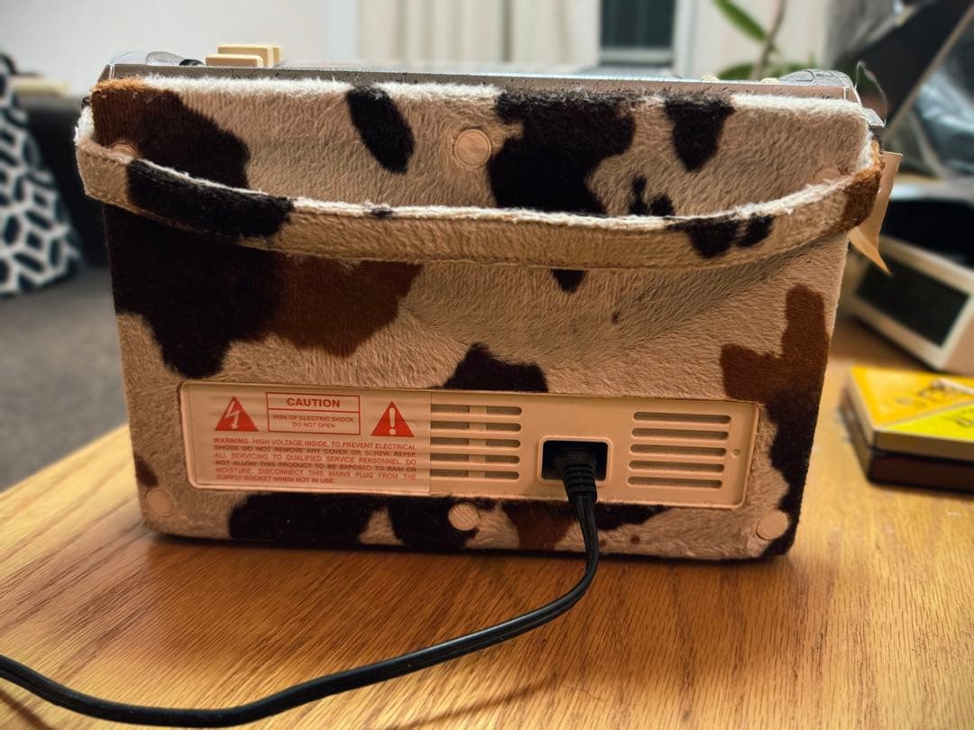 BUSH 牛柄ラジオ FM/AM レア　ハラコ