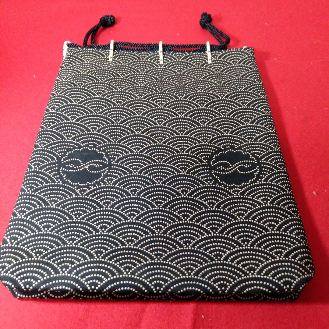 甲州印伝　巾着袋、合切袋