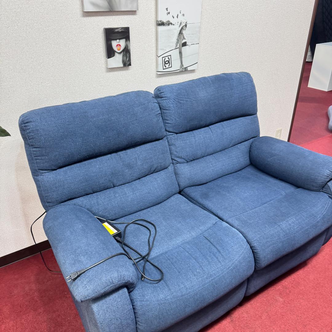 東京23区送料無料　美品2P リクライニングソファー