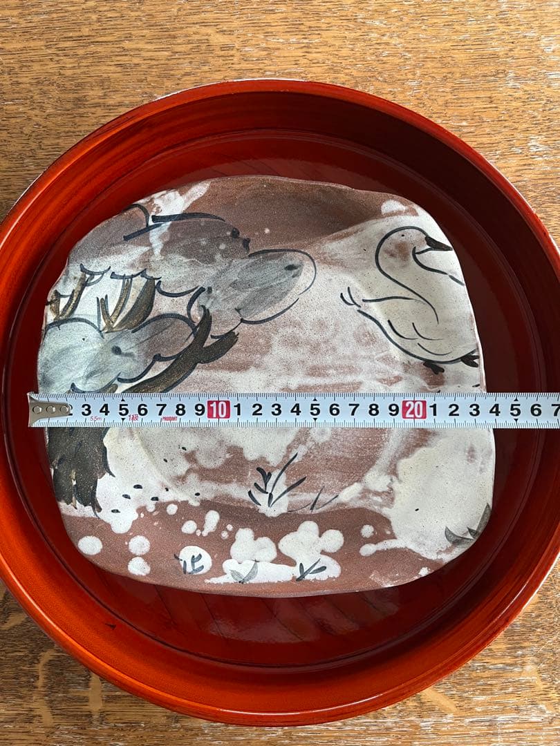 益子陶器市　作家　ムーニーともみさん　四角皿　一点物