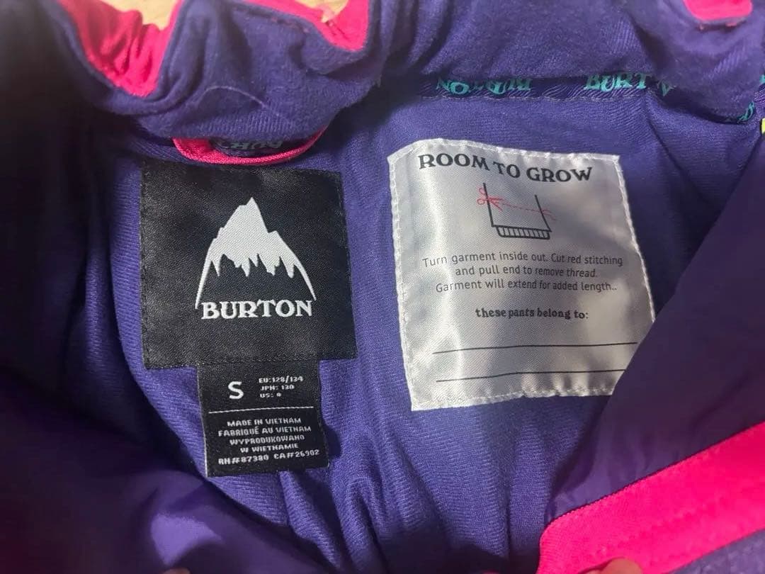 【限定】スノボ/スキーウェアセット　ROXY BURTON 120-130