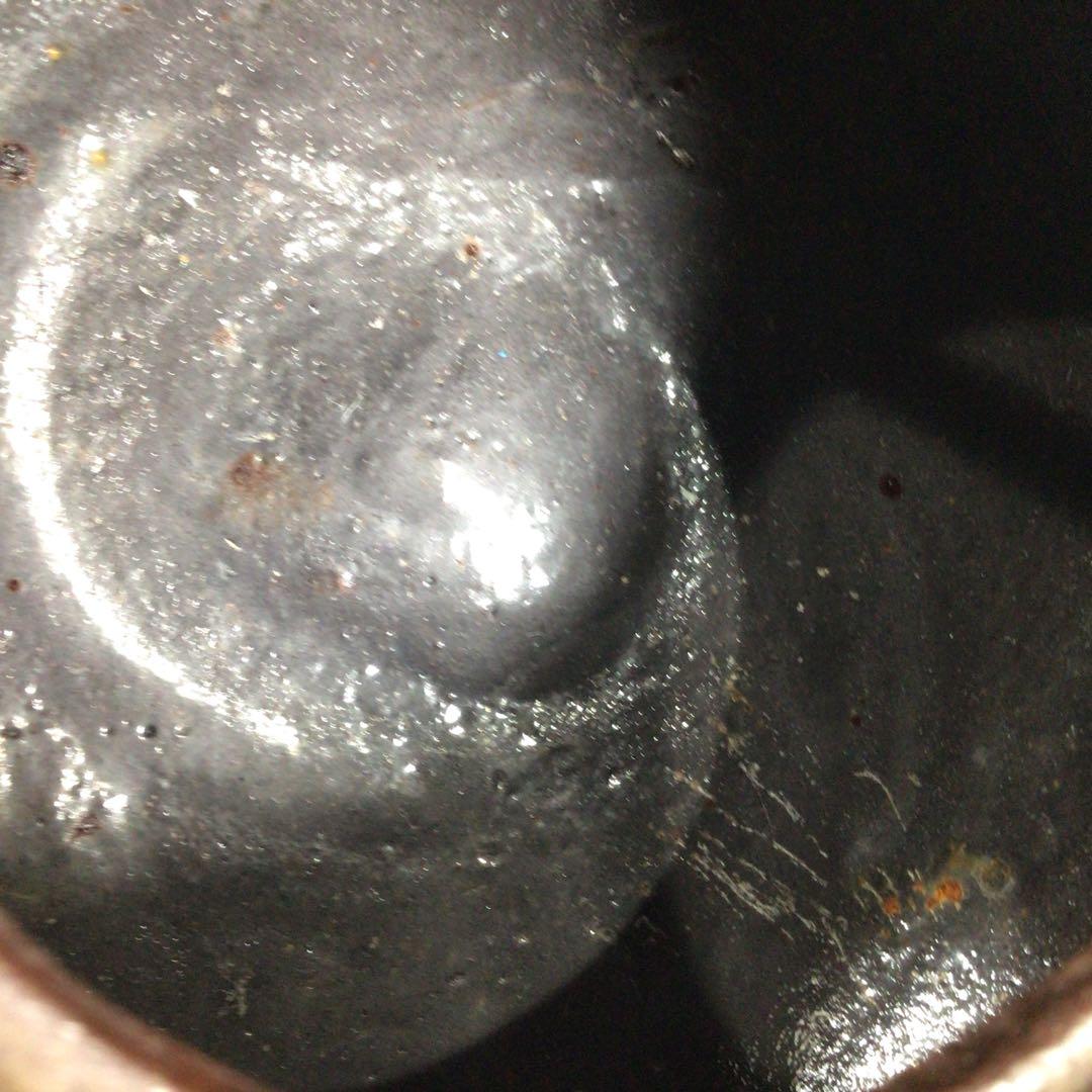 Ｐ３８５　銚子　『釜師　佐藤浄清造』『替蓋付』『平丸霰地紋』　共箱　酒器