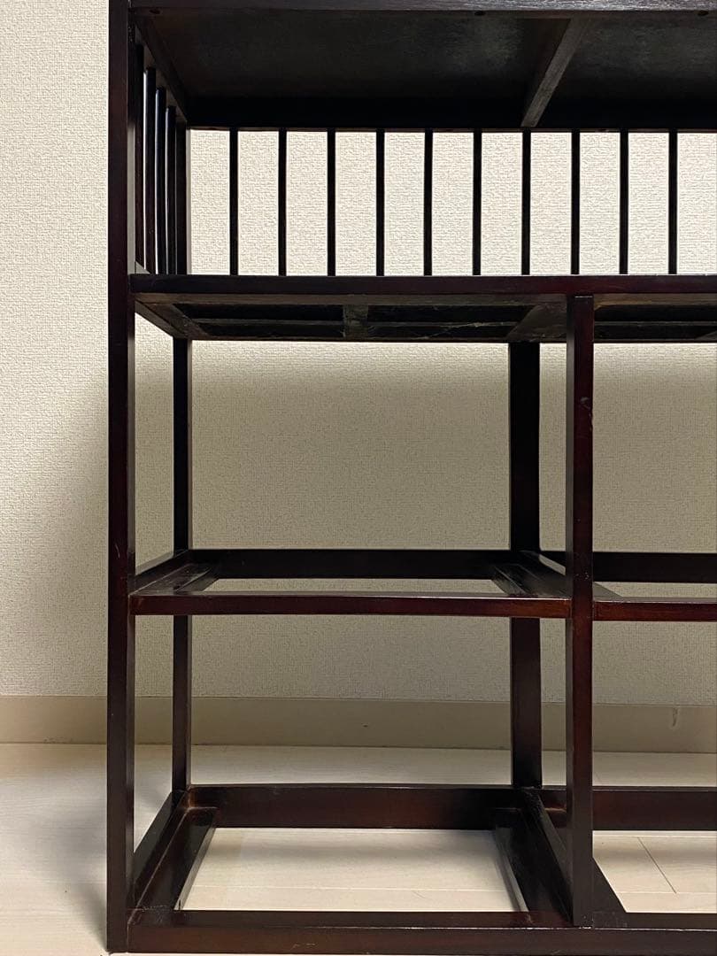 ニッセン　アジア風 レトロ　籐家具 ラタン チェスト　横型 引き出し4個