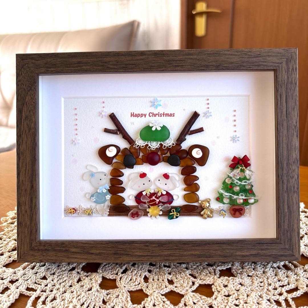 シーグラスアート❁クリスマスオーナメント❁