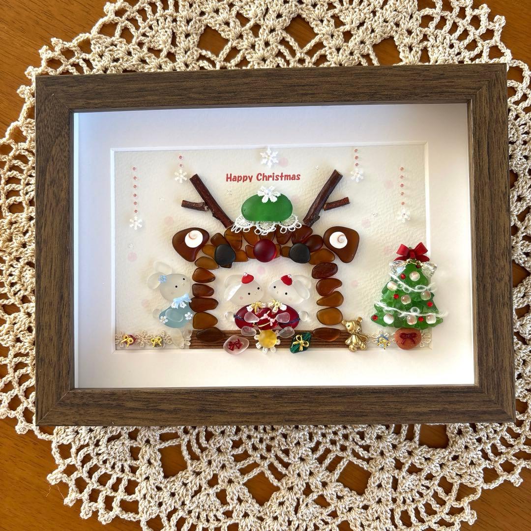 シーグラスアート❁クリスマスオーナメント❁