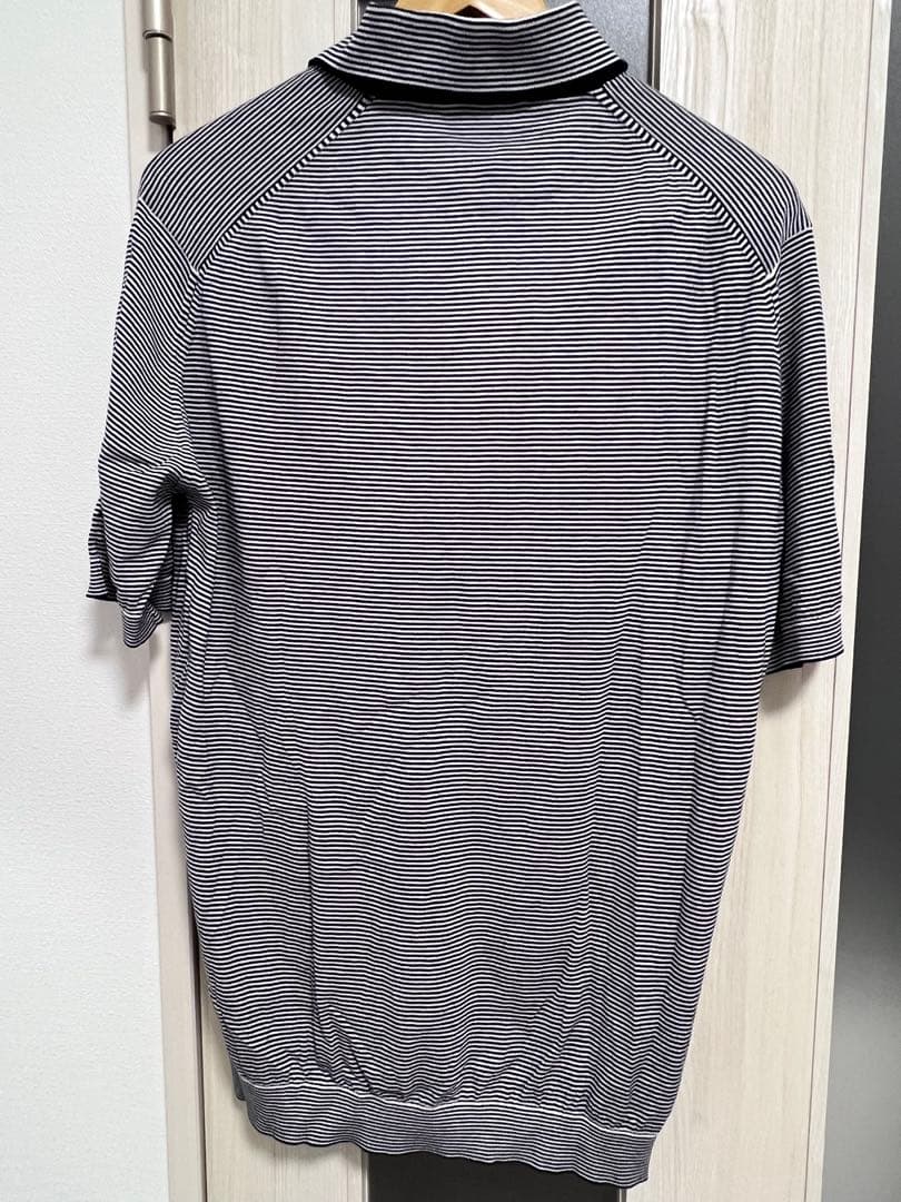 JOHN SMEDLEY ボーダーポロニット半袖