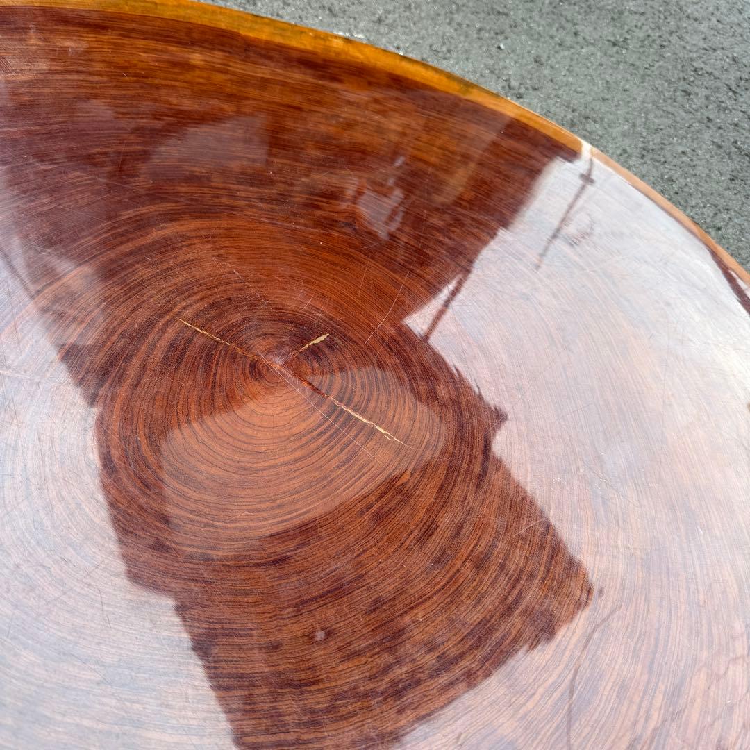☆円形木製テーブル☆無垢 木 一枚板テーブル ローテーブル ちゃぶ台