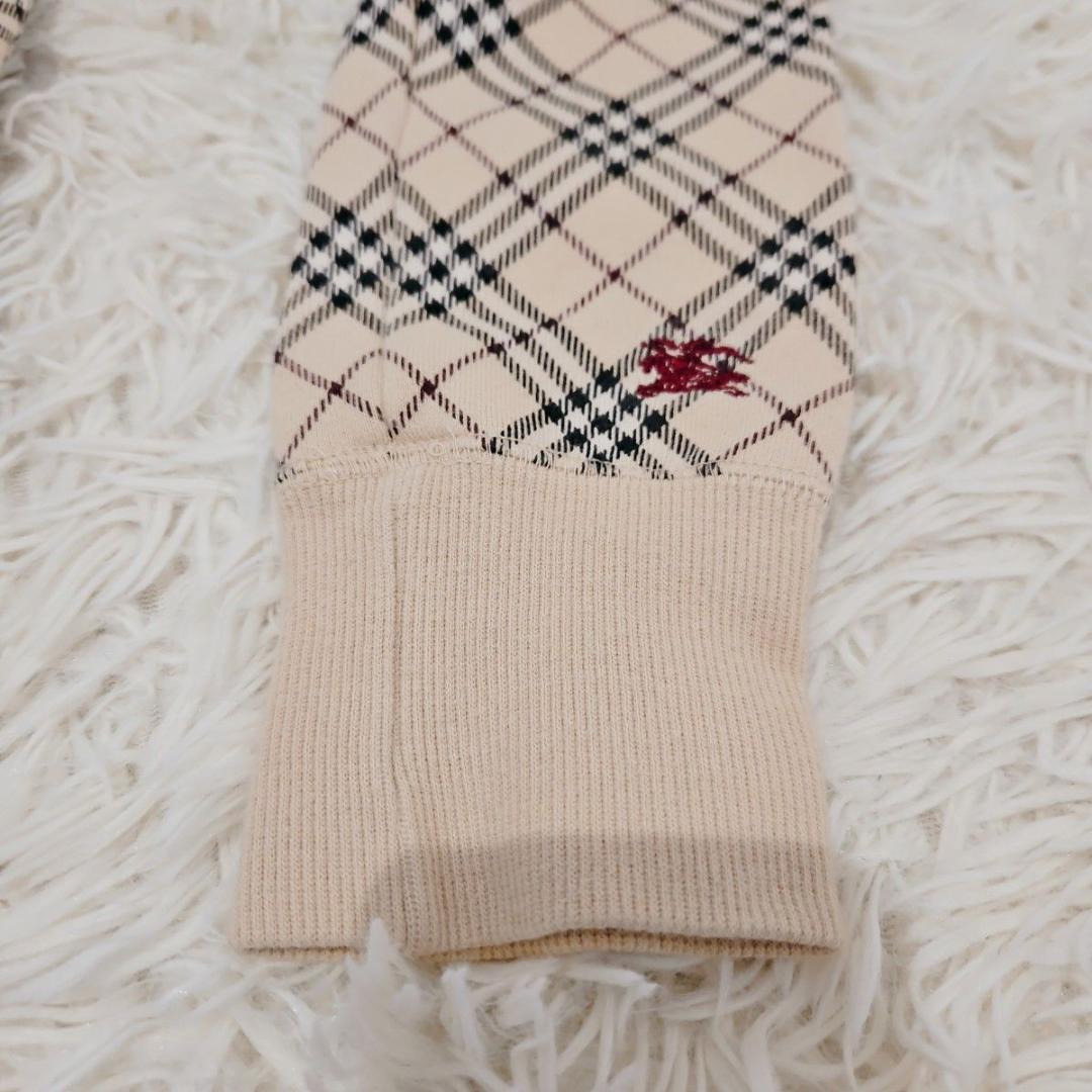 バーバリーブルーレーベル トラックジャケット M ノバチェック ホースロゴ　刺繍