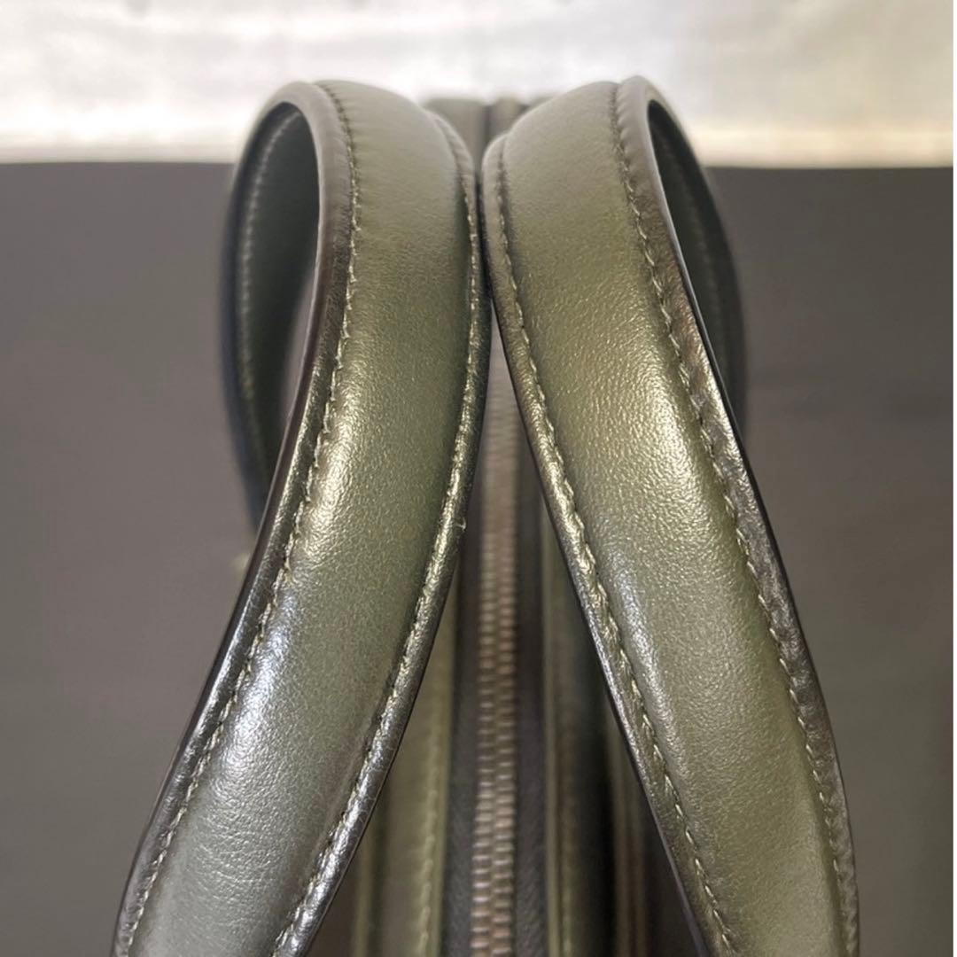 専用品JIMMY CHOO KNOX モスグリーン 2WAY ビジネスバッグ