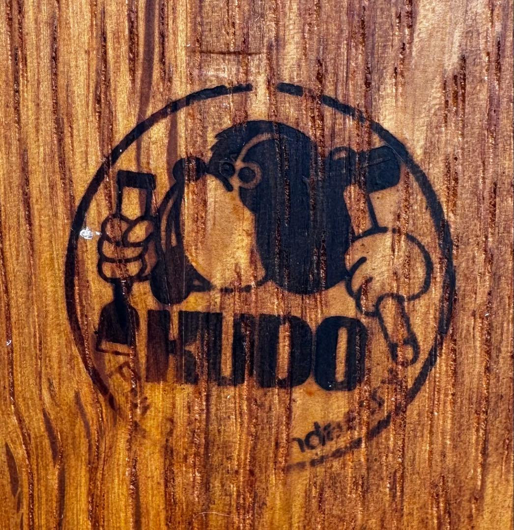 【美品】RUDO ルドー 楢（ナラ）材 折り畳み ちゃぶ台 円卓 無垢材