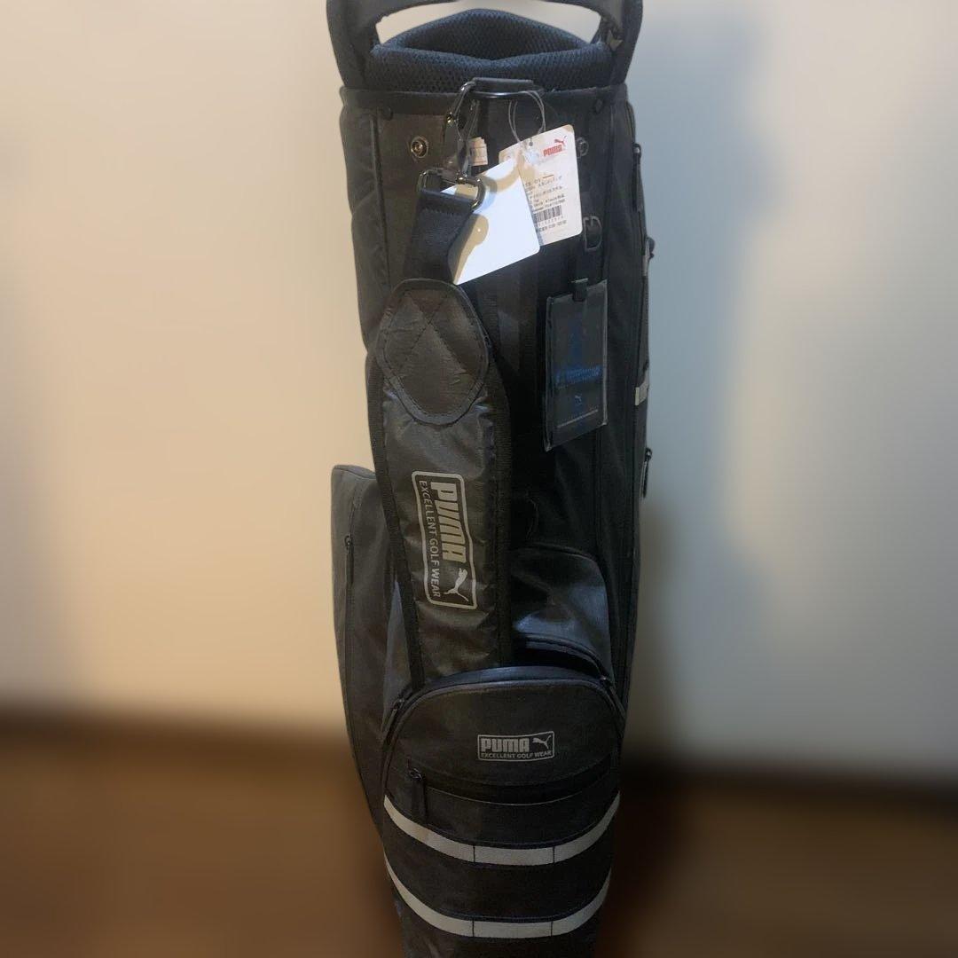 新品未使用 PUMA ブラック キャディバッグ スタンド付き